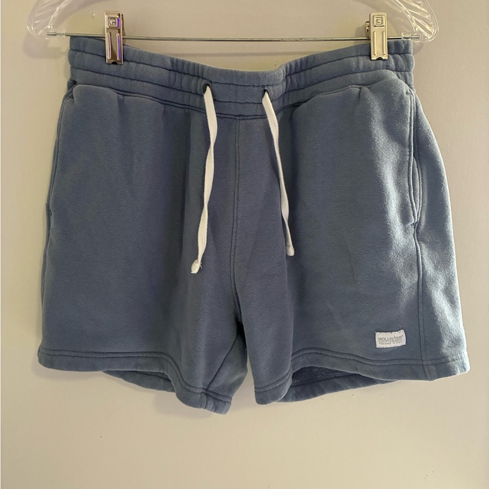 Hollister Must-Have Collection Men’s Blue Drawstring Cotton Shorts Size Medium
